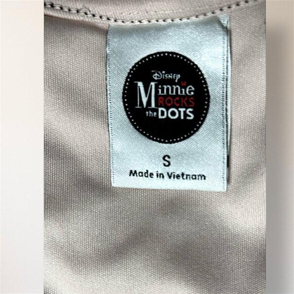 Disney Minnie Rocks the Dots Black Polka Dot Lace Mini Dress Whimsigoth Witchy S - Picture 7 of 9